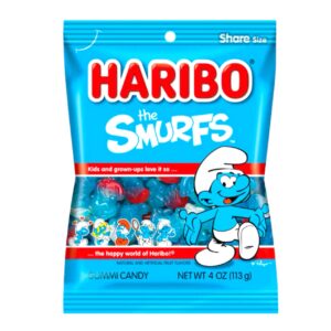 PEG HARIBO 4OZ SMURFS
