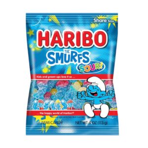 PEG HARIBO 4OZ SOUR SMURFS
