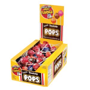 TOOTSIEROLL POPS FILLED WITH CHEWY TOOTSIE ROLL ASSORTED 100CT