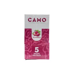 AFGANHEMP CAMO NATURAL LEAF WRAPS STRAWBERRY 5/25CT