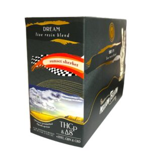 MELLOW FELLOW 2G  DISPOSABLE LIVE RESIN 6CT BOX - SUNSET SHERBET