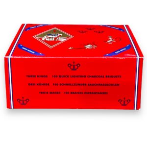 THREE KINGS CHARCOAL 33MM SMALL BOX 10CT