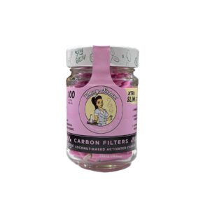BLAZY SUSAN PURPAL TIPS JAR 100PC PINK