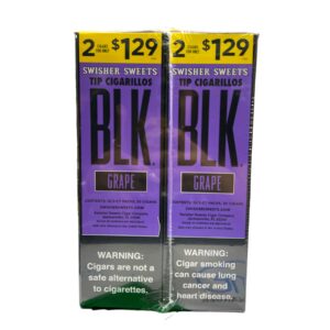 SWISHER BLK TIP CIGARILLOS  2/1.29 GRAPE 2/30CT