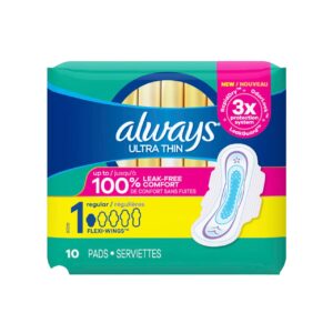 ALWAYS ULTRA THIN W/WINGS REGULAR 10CT