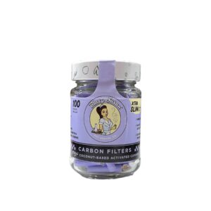 BLAZY SUSAN PURPAL TIPS JAR 100PC PURPLE