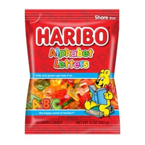PEG HARIBO 5OZ ALPHABET LETTER