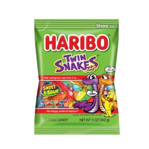 PEG HARIBO 5OZ TWIN SNAKES
