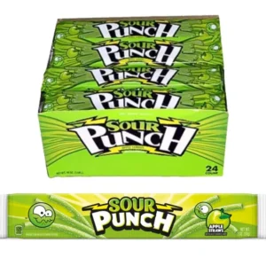SOUR PUNCH APPLE STRAWS 24CT REG.