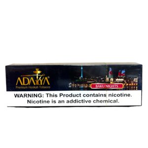 ADALYA HOOKAH TOBACCO 50GM BOX 10CT BAKU NIGHTS