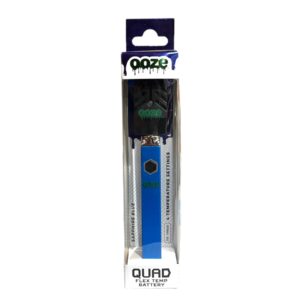OOZE QUAD FLEX TEMP BATTERY EACH - SAPPHIRE BLUE