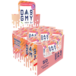 AGFN D9 GUMMY DISPLAY 25CT STRAWBERRY BREEZE