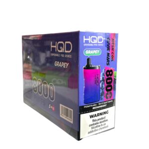 HQD CUVIE MARS 8000 PUFFS GRAPEY 5CT