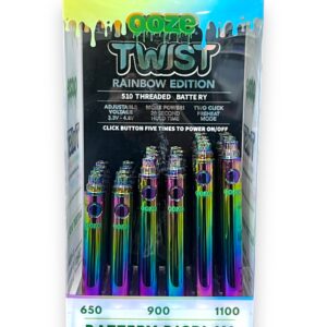 OOZE TWIST BATTERY DISPLAY 24CT -RAINBOW