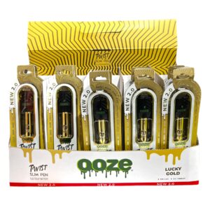OOZE TWIST SLIM PEN 2.0 BATTERY KIT 320MAH EACH - LUCKY GOLD