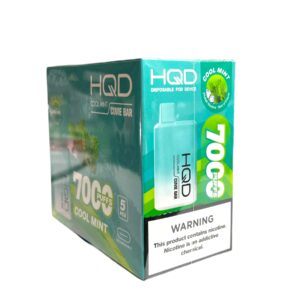 HQD CUVIE BAR 7000 PUFFS  5CT BOX COOL MINT