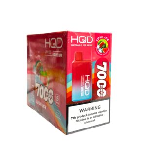 HQD CUVIE BAR 7000 PUFFS  5CT BOX LUSH ICE