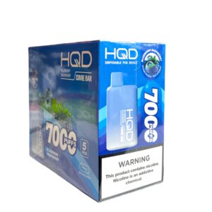 HQD CUVIE BAR 7000 PUFFS  5CT BOX BLUEBERRY RASPBERRY
