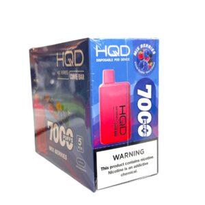 HQD CUVIE BAR 7000 PUFFS  5CT BOX MIX BERRIES