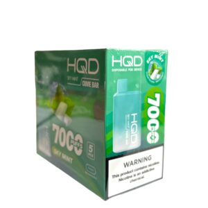 HQD CUVIE BAR 7000 PUFFS  5CT BOX SKY MINT