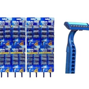 GILLETTE BLUE II PLUS SENSITIVE RAZOR ON BOARD 2/24CT