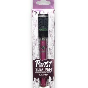 OOZE TWIST SLIM PEN  BATTERY KIT 320MAH EACH - ICE PINK