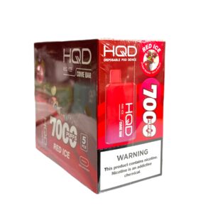 HQD CUVIE BAR 7000 PUFFS  5CT BOX RED ICE