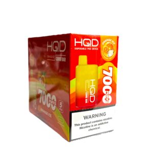 HQD CUVIE BAR 7000 PUFFS  5CT BOX ORANGE ICE