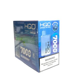 HQD CUVIE BAR 7000 PUFFS  5CT BOX BLUEBERRY