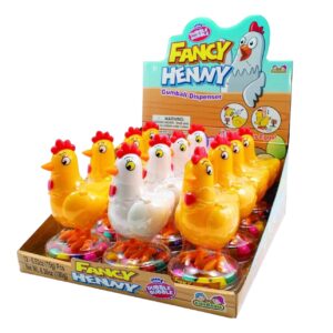 TOY FANCY HENNY GUM BALL DISPENSER 12CT
