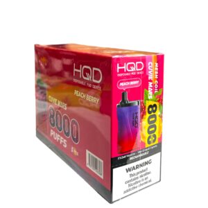 HQD CUVIE MARS 8000 PUFFS LIME PEACH BERRY 5CT