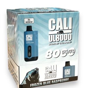 CALI  UL8000 PUFFS DISPOSABLE 3% 6CT FROZEN BLUE RASPBERRY