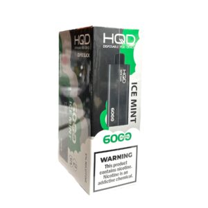 HQD SLICK 6000 PUFFS  5CT BOX - ICE MINT