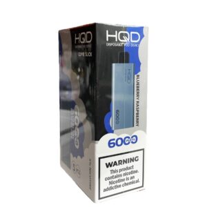 HQD SLICK 6000 PUFFS  5CT BOX - BLUE RASPBERRY
