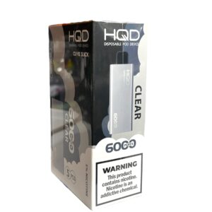 HQD SLICK 6000 PUFFS  5CT BOX - CLEAR