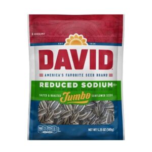 DAVID SUNFLOWR JUMBO SEED REDUCED SODIUM PEG 5.25OZ