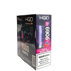 HQD CUVIE 2.0 9000 PUFFS 5% NIC 5CT- TRIPLE BERRY ICE
