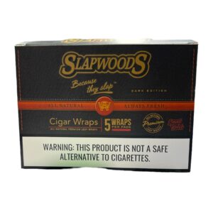 SLAPWOODS CIGAR WRAPS $7.99 DARK EDITION  5/10CT BOX