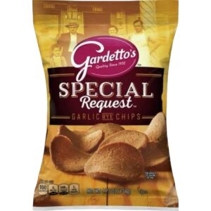 GARDETTOS SPECIAL ROASTD GARLIC RYE CHIPS 4.75OZ EACH