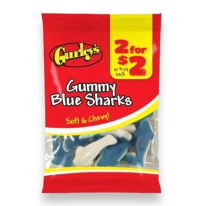 GURLEY'S GUMMY BLUE SHARKS 2 FOR $2 12CT
