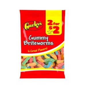 GURLEY'S GUMMY BRITEWORMS 2 FOR $2 12CT