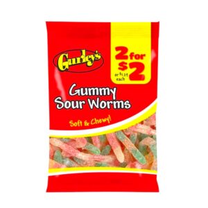 GURLEY'S GUMMY SOUR WORMS 2 FOR $2 12CT