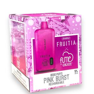 FUME FRUITIA DISPOSABLE 8000 PUFFS 10CT-PINK BURST