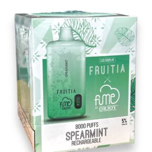 FUME FRUITIA DISPOSABLE 8000 PUFFS 10CT- SPERMINT