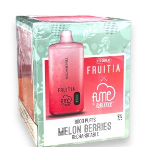 FUME FRUITIA DISPOSABLE 8000 PUFFS 10CT- MELON BERRIES