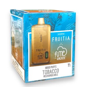 FUME FRUITIA DISPOSABLE 8000 PUFFS 10CT- TOBACCO