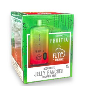FUME FRUITIA DISPOSABLE 8000 PUFFS 10CT- JELLY RANCHER