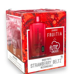 FUME FRUITIA DISPOSABLE 8000 PUFFS 10CT- STRAWBERRY BELTZ