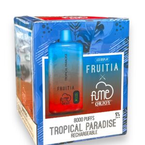 FUME FRUITIA DISPOSABLE 8000 PUFFS 10CT- TROPICAL PARADISE