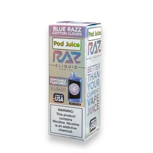RAZ ELIQUID 55MG 30ML EACH -BLUE RAZ COTTON CLOUDZ